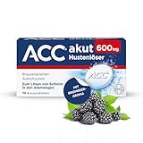 ACC® akut 600 mg Hustenlöser, 10 Brausetabletten, Brombeer-Aroma – löst...