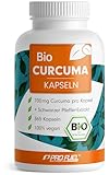 Bio Curcuma Kapseln 365x mit 700 mg Curcuma aus kontrolliert biologischem Anbau...