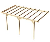 Wood & Play Wandgaragenunterstand aus Holz - Hochwertige Verarbeitung -...