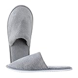 EQLEF Hotelslipper Rutschfeste Hausschuhe - Waschbare Spa-Hausschuhe Tragbar...
