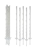 20x STALLBEDARF24® Kunststoffpfahl mit Doppeltritt – Weidezaunpfahl aus...
