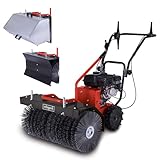 Scheppach Benzin Kehrmaschine SC2700P inkl. Schneeschild & Auffangbehälter |...