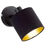RL LIVE YOUR LIGHT Reality Leuchten Tommy R80331079 Wandspot, Metall Schwarz...