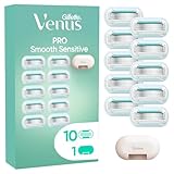 Gillette Venus Pro Smooth Sensitive Rasierklingen Damen, 10 ORIGINAL...