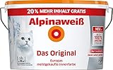 ALPINA XXL Alpinaweiß 12 Liter Farbe Wandfarbe Das Original 20% GRATIS