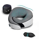 Proglobe Nackenkissen Flugzeug, Reisekissen 100% Memory Foam, Orthopädisches...