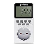 KETOTEK Digitale Plug in Timer Steckdose 20 EIN/Aus Programmierbarer...
