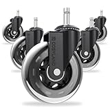COSYLAND Rollen für Bürostühle 5pcs -11mm x 22 mm Bürostuhl Rollen -...