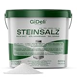GiDeli Steinsalz fein 5 kg naturbelassen unraffiniert ohne Zusatzstoffe für...