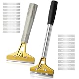 2 Stück Tapetenentferner mit 20 Ersatzklingen und Schutzhülle, Tapetenschaber...