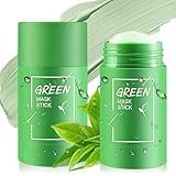 2 Stück Grüner Tee Cleansing Maske Stick,Green Tea Mask Stick,Deep Cleansing...