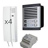 4+n-Türsprechanlagen-Set, 5-adrig, analog