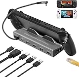 Docking Station für Steam Deck ROG Ally, 6 in 1 Steam Deck Dock mit HDMI 2.0...