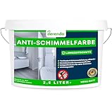 derendo Anti Schimmelfarbe für feuchte Räume Badezimmer Schlafzimmer Wandfarbe...