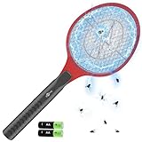 Goobay 40970 Elektrische Fliegenklatsche 1000V / Tennisschläger für Mücken...