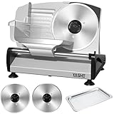 YASHE Elektrische Allesschneider Mit Leisem DC-Motor, 200W Brotschneidemaschine,...