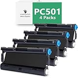 YUANQIMM PC 501 Kompatibel mit Brother PC501 Farbband-Faxpatrone, Schwarz,...