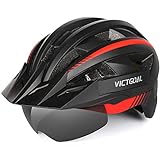 VICTGOAL Fahrradhelm MTB Mountainbike Helm mit magnetischem Visier Abnehmbarer...