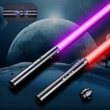Laserschwert Kinder, USB-C Lade Lichtschwert Kinder, RGB 15 Farben 2 in 1...