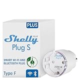 Shelly Plus Plug S - Intelligente Steckdose Funktioniert mit Alexa & Google...