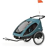 hauck 2in1 Fahrradanhänger & Buggy für 2 Kinder ab 6 Monaten bis 120 cm oder...