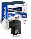 SCHWAIGER Twin LNB digital I Low Noise Blockconverter für 2 Teilnehmer I...