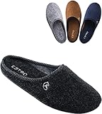 ESTRO Filzpantoffeln Herren Pantoffeln Herren - Filzpantoffeln mit Gummisohle...