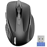 TECKNET Kabellose Maus Pro 2.4G 2600 DPI Wireless Maus 6 Tasten mit Nano...