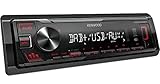 Kenwood KMM-DAB307 - USB-Autoradio mit DAB+/UKW (Soundprozessor, USB, AUX, 4x50...