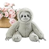 Gefüllter Faultierspielzeug - Plüschpuppe, Huggable -Kissen | Weicher...