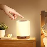 Nachttischlampe, Aisutha LED Nachttischlampe Touch Dimmbar mit 10 Farben und 4...