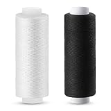 Tundi Nähgarn, Schwarz und Weiß, 2 Stück 200 yards,...