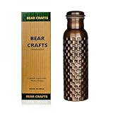 BEAR CRAFTS Ayurvedische Kupfer-Trinkflasche für Sport, Reisen, Yoga & den...