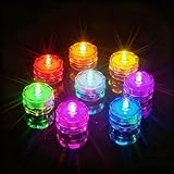 AMFUN Tauchbare LED-Lichter, 12 Stück Flammenlose LED Kerzen Teelichter,...