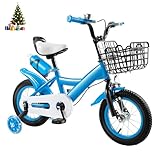 HUOMMGS Kinderfahrrad 12 Zoll Upgraded Jugend Fahrrad für ab 2-4 Jahre Kinder...
