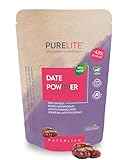 PURELITE Date Powder, Dattel Pulver, vegan, Dattelzucker aus 100% getrockneten...