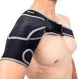 BraceUP Schulterbandage – Verstellbare Schulterstütze mit Tasche für...