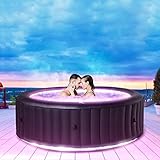 Miweba MSpa Whirlpool Outdoor | Aurora mit LED Beleuchtung - 6 Personen Pool...