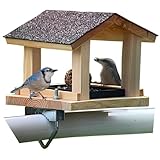 STAFECO Vogelfutterhaus Vogelhaus für Balkon wetterfest Futterhaus Handarbeit...