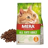 MERA Cats Huhn 2kg, Katzenfutter trocken für ausgewachsene Katzen, getreidefrei...