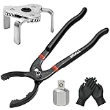 Shall Ölfilterschlüssel-Set, 12-Zoll-Ölfilterzange, 3-Backen-Werkzeug zum...