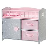 Olivias World 16 Zoll Babypuppen-Möbel Holz-Wickeltisch Storage TD-12390A