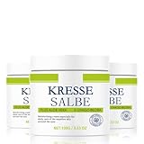 3 Stück Kressesalbe Plus, Kressesalbe Gegen Altersflecken, Altersflecken Creme für das Gesich, Feuchtigkeitsspendender Kressewirkstoff gegen Altersflecken und Pigmentflecken