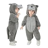 Doladola Baby overall Animal Leopard OnesieBaby Strampler mit Kapuze...