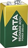 VARTA Batterien 9V Blockbatterie, wiederaufladbar, 1 Stück, Recharge Accu...