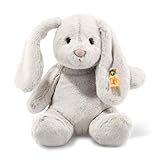 Steiff Hoppie Hase mit Schlappohren 28 cm hellgrau, Plüschtier, Soft Cuddly...