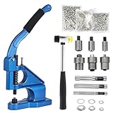 FreeTec Handpresse Ösenmaschine Ösenzangen, 6/10/12mm Ösenstanze Ösenpresse...