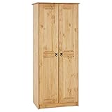 CARO-Möbel Kleiderschrank Barrio Wäscheschrank Drehtürenschrank im...
