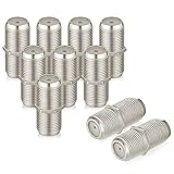 10 Stück F Verbinder Sat Kupplung Verbinder, F-Buchse auf F-Buchse, Koax...