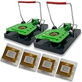 Rat Reaper XL Rattenfallen 2er Pack – Vorgeködert, Schwerlast, Soforttötung...